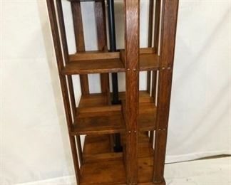 OAK REVOLVING BOOKCASE