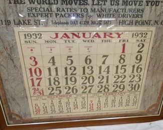 1932 CALENDAR