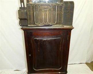 NATIONAL CASH REGISTER W/ CABINET BASE