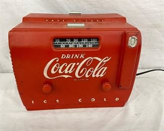 ORIG. COCA COLA ICE CHEST RADIO