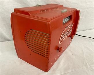 LEFTSIDE 1950'S COKE COOLER RADIO 