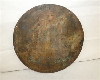 BACKSIDE CAST B&O RR SIGN