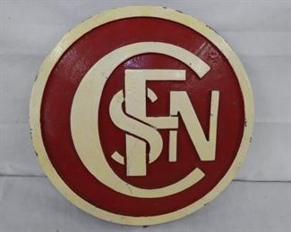 14IN CAST SNCF RR PLATE