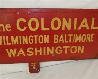 30X15 CAST DS COLONIAL RR SIGN