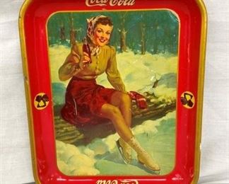 1941 COCA COLA TRAY W/ SILOHETTES