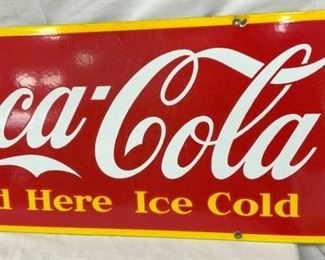 PORC. COKE SOLD HERE TO BE COLD