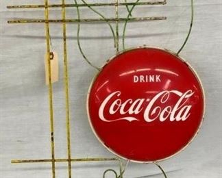 UNUSUAL COKE IRON WALL SIGN