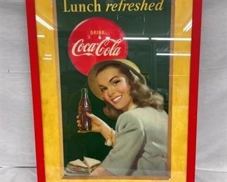 LUNCH REFRESHED COKE CARDBOARD