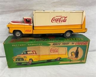COKE BATTERY OP TRUCK W/ ORIG. BOX