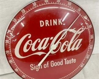 CLOSEUP COCA COLA THERMOMETER