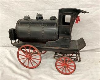 RARE HORSE DRAWN OIL DELIVERY WAGON