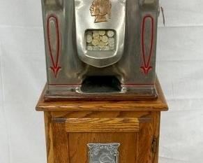 JENNINGS 5CENT WILD INDIAN SLOT MACHINE