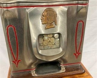NICKEL COIN OP SLOT MACHINE