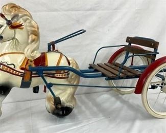 RESTORED MOBO PONY W/ CART TOY