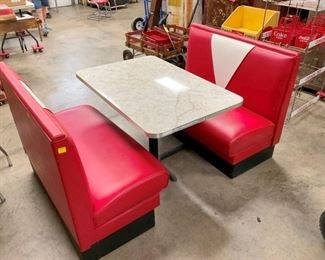 3PC. SODA SHOP BENCH