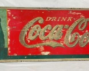 DRINK COCA COLA SIGN W/ BOTTLE