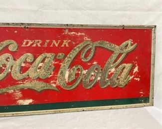EARLY COCA COLA SIGN 54X18