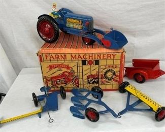 MARX FARM MACHINERY SET W/ ORIG. BOX