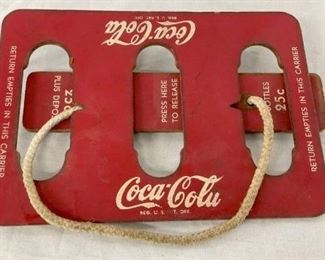 EARLY COCA COLA BOTTLE CARRIER