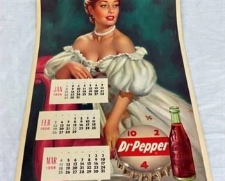 NICE SET 1956 DR. PEPPER PROMO CALENDERS