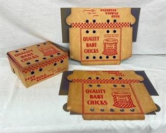 PURINA CHICK CARDBOARD BOXES