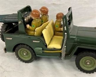1950'S FRICTION ARMY JEEP