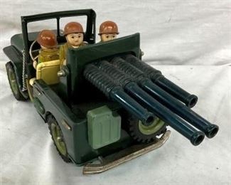 1950'S FRICTION ARMY JEEP