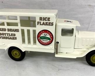 TIN METALCRAFT SILVER TOWN RICE FLAKES TRUCK
