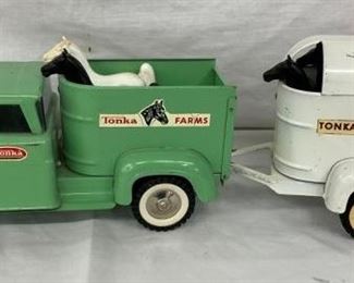 TONKA FARMS TRUCK/HORSE TRAILER
