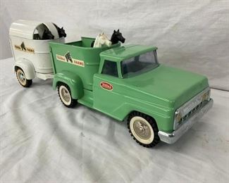 TONKA FARMS TRUCK/HORSE TRAILER