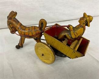 MARX DONKEY & CART 8X5