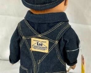 BACK VIEW OVERALLS STORE DISPLAY DOLL