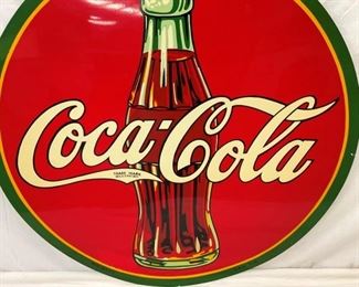 DATED 1936 TIN COKE SIGN