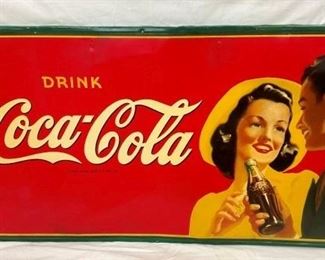 1941 DRINK COKE SIGN W/ COUPLE