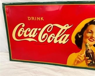 COKE SELF FRAMED SIGN
