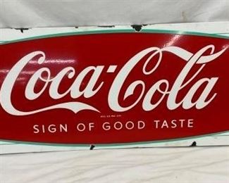 PORC. COCA COLA FISHTAIL SIGN