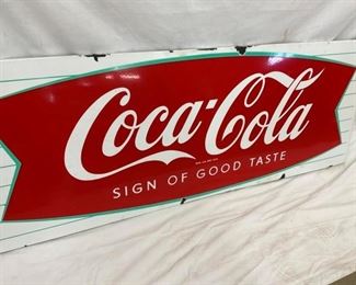 PORC. COCA COLA FISHTAIL SIGN