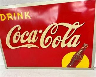 COKE SIGN W/ BOTTLE & SUN