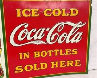 NICE COLOR EMB. 1923 COKE BOTTLE