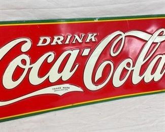 EMB. COCA COLA SIGN 35X11