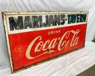 COKE MARIJANS TAVERN COKE SIGN