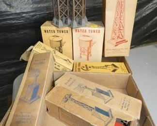 VARIOUS EARLY RR WATER TOWER ASSESSORIES