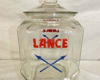 12IN LANCE JAR W/ CROSS ARROWS AND LID