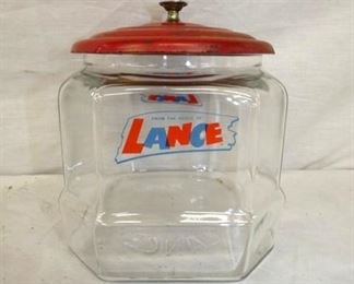 9IN LANCE STORE JAR W/ LID