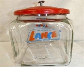 8IN LANCE STORE JAR W/ METAL LID