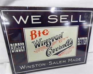 WINSTON OVERALLS FLANGE SIGN