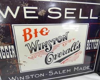 WINSTON OVERALLS FLANGE SIGN