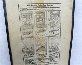 BACKVIEW EARLY GROCERY CALENDAR