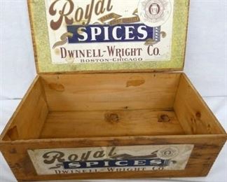 INSIDE VIEW W/ ORIG. PAPER LABEL