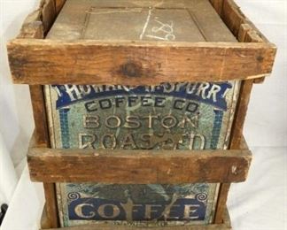 TOP VIEW EARLY COFFEE TIN